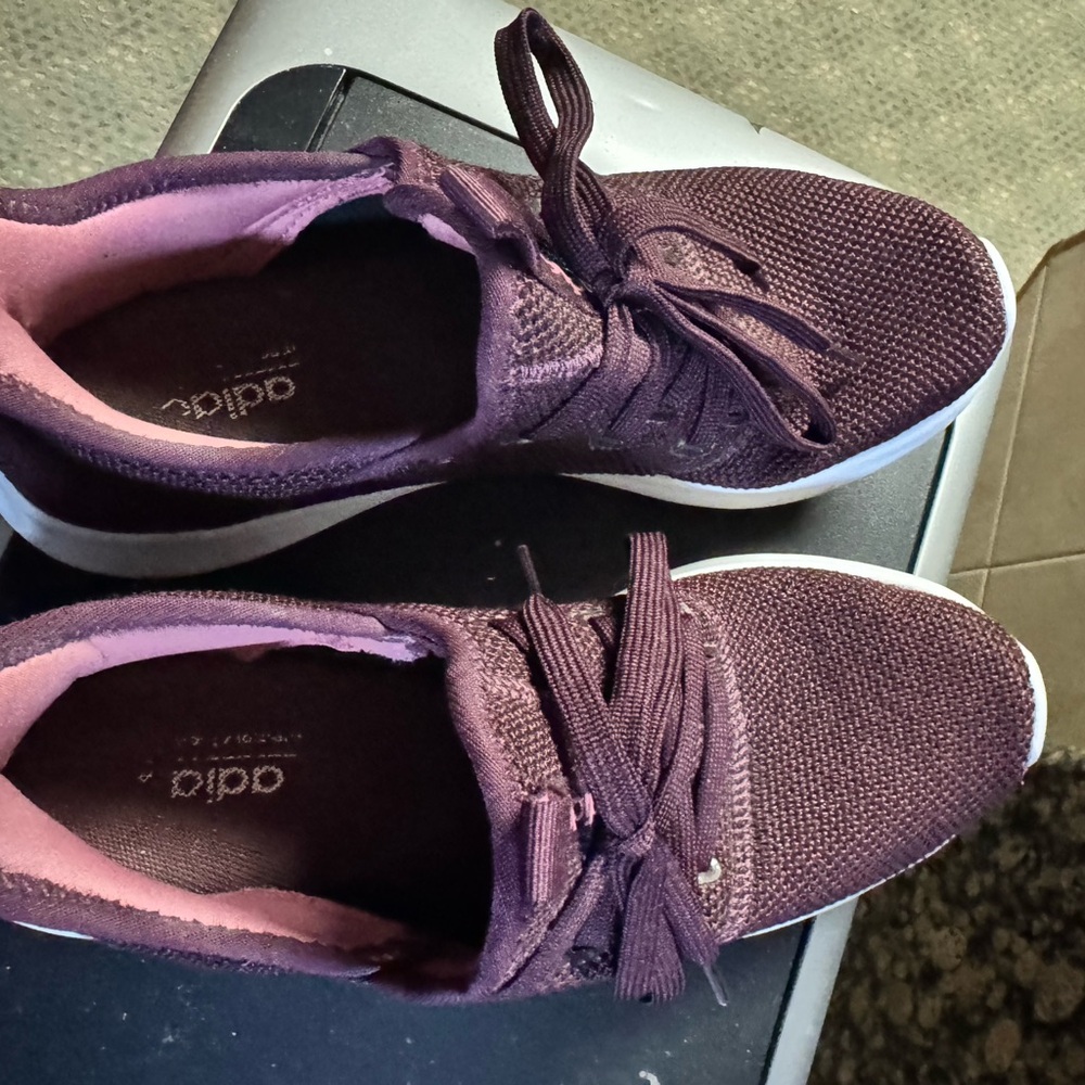 Adidas Maroon Knit Sneakers